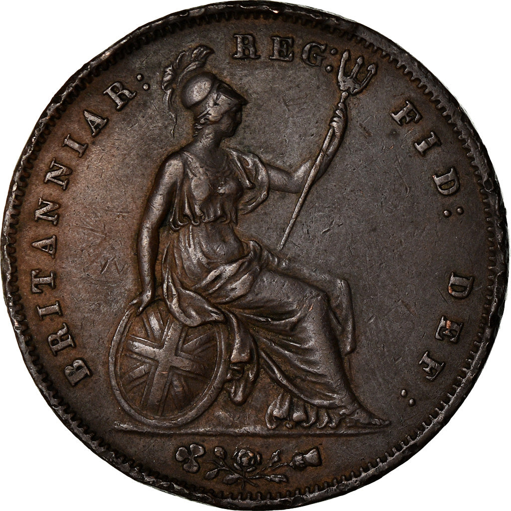 Coin, Great Britain, Victoria, Penny, 1854, VF(30-35), Copper, KM:739