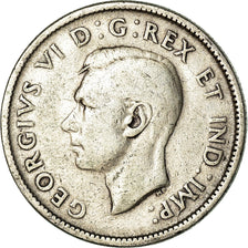 Münze, Kanada, George VI, 25 Cents, 1943, Royal Canadian Mint, Ottawa, S