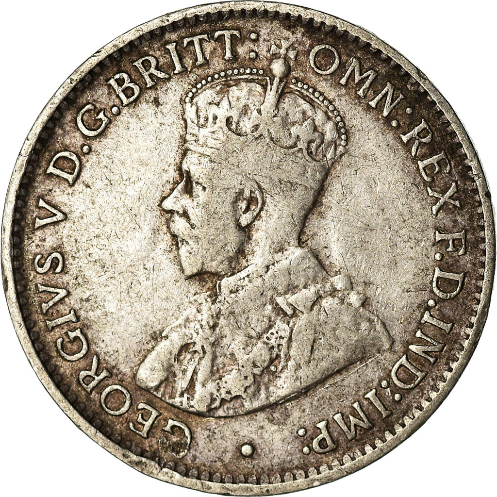 Coin, Australia, George V, Threepence, 1919, VF(30-35), Silver, KM:24
