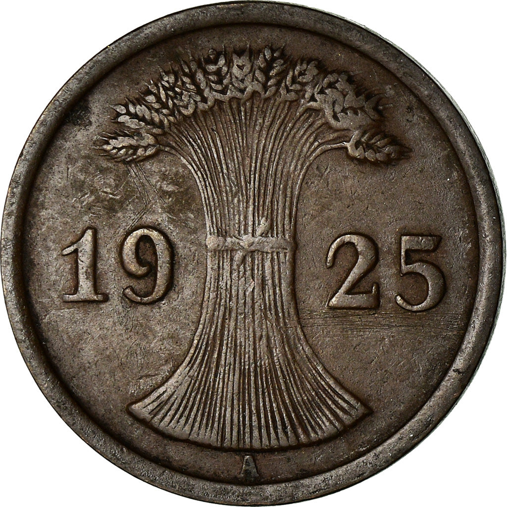 Moneta, GERMANIA, REPUBBLICA DI WEIMAR, 2 Reichspfennig, 1925, Berlin, BB