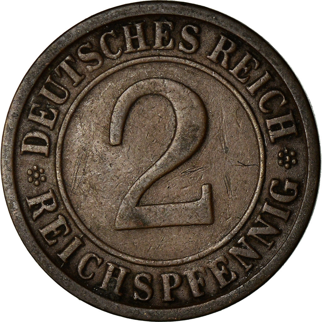Moneta, GERMANIA, REPUBBLICA DI WEIMAR, 2 Reichspfennig, 1925, Berlin, BB