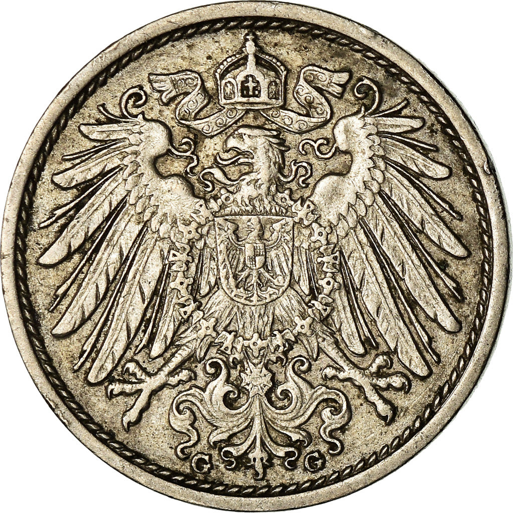 Monnaie, GERMANY - EMPIRE, Wilhelm II, 10 Pfennig, 1912, Karlsruhe, TB+