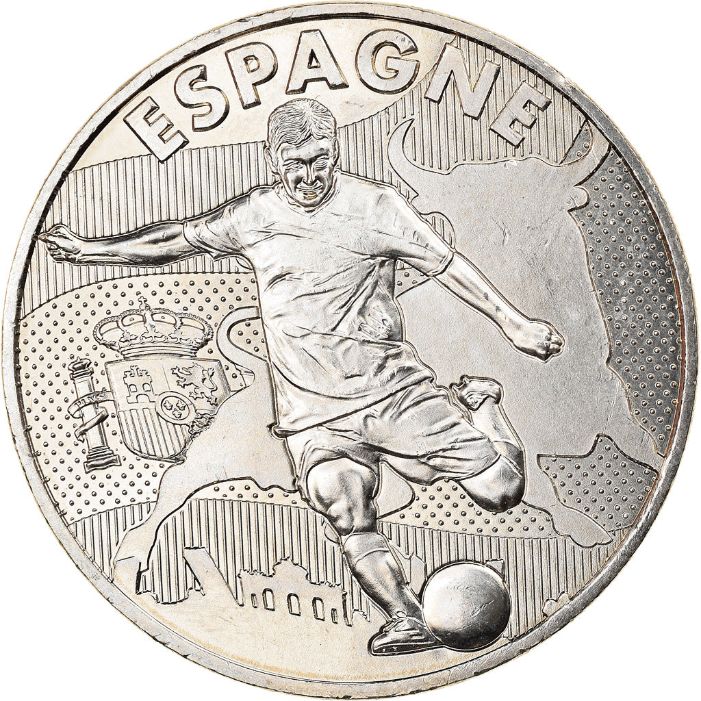 França, Jeton, Football, Espagne, Euro, Desportos e Lazer, 2016, MS(64)
