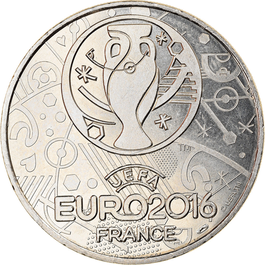 França, Jeton, Football, Espagne, Euro, Desportos e Lazer, 2016, MS(64)