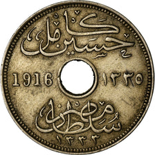 Monnaie, Égypte, Hussein Kamil, 10 Milliemes, 1916/AH1335, TTB, Copper-nickel