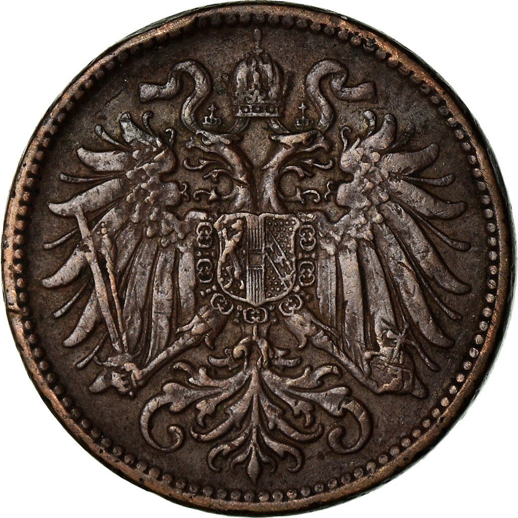 Munten, Oostenrijk, Franz Joseph I, 2 Heller, 1914, ZF, Bronze, KM:2801