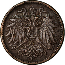 Munten, Oostenrijk, Franz Joseph I, 2 Heller, 1914, ZF, Bronze, KM:2801