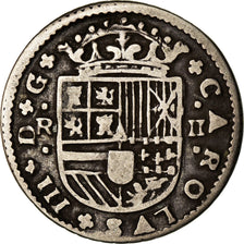 Monnaie, Espagne, Charles III, 2 Reales, 1711, Barcelona, TB+, Argent, KM:PT5