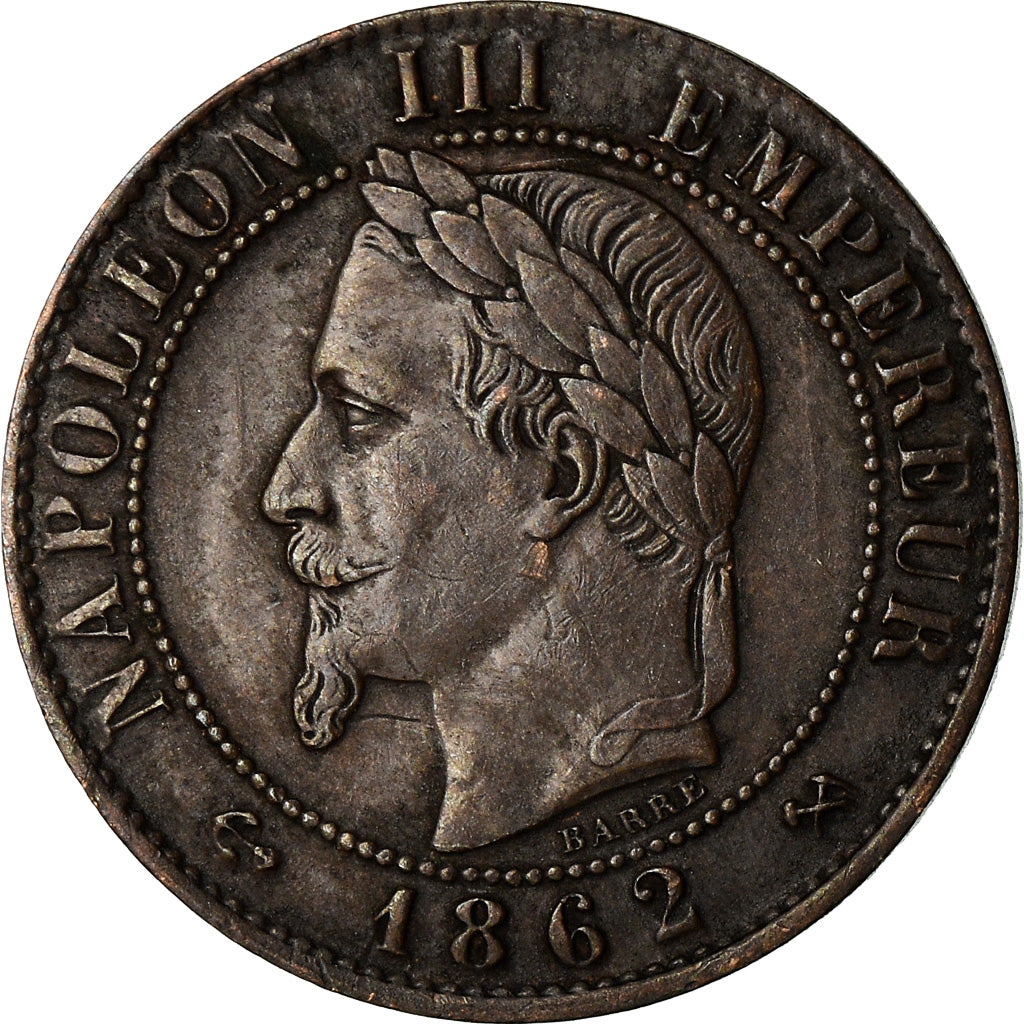 Moeda, França, Napoleon III, Napoléon III, Centime, 1862, Bordeaux, EF(40-45)