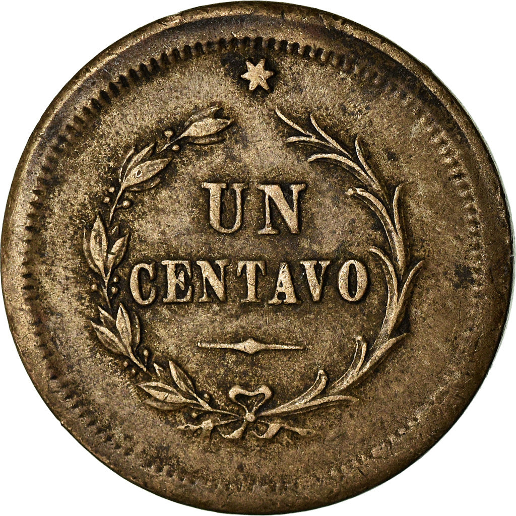 Coin, Costa Rica, Centavo, 1874, VF(20-25), Copper-nickel, KM:120