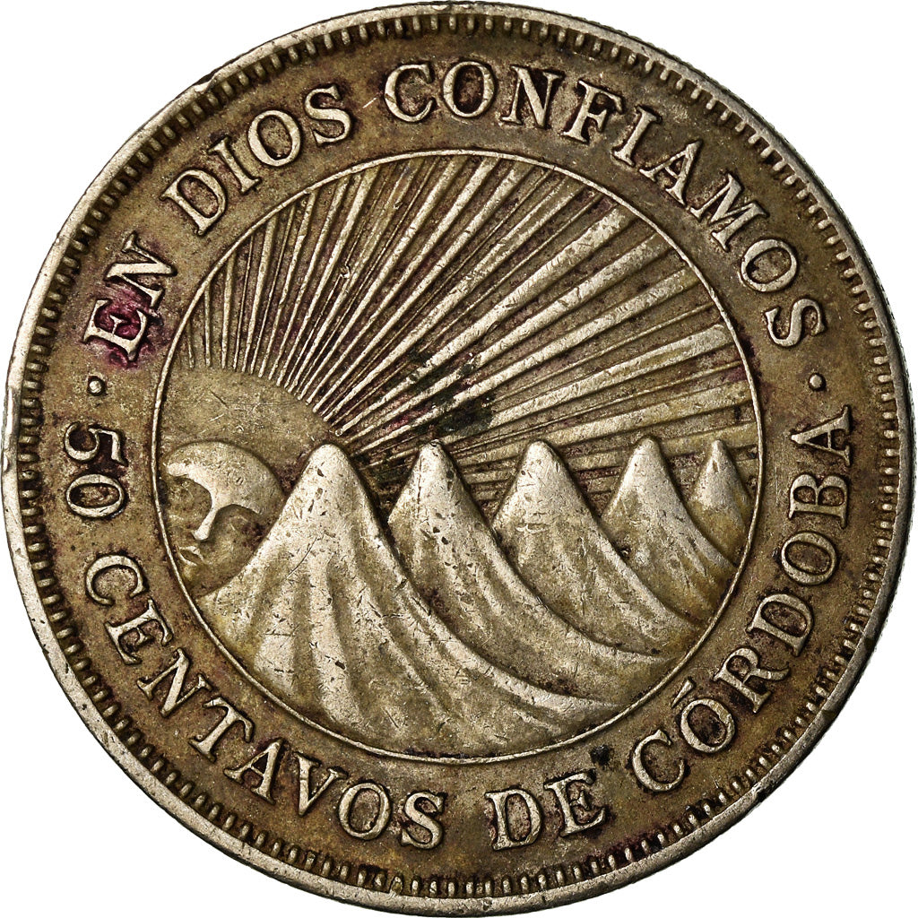 Monnaie, Nicaragua, 50 Centavos, 1974, TB+, Copper-nickel, KM:19.3