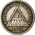Moneda, Nicaragua, 5 Centavos, 1937, Heaton, MBC, Cobre - níquel, KM:12