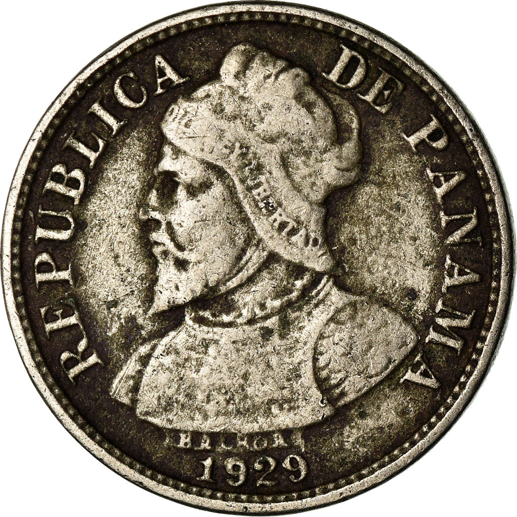 Coin, Panama, 2-1/2 Centesimos, 1929, VF(30-35), Copper-nickel, KM:8