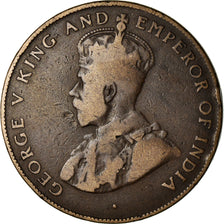 Coin, Mauritius, George V, 5 Cents, 1923, VF(20-25), Bronze, KM:14