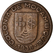 Coin, Mozambique, 10 Centavos, 1936, VF(30-35), Bronze, KM:63