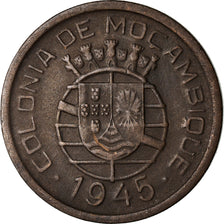Coin, Mozambique, 50 Centavos, 1945, EF(40-45), Bronze, KM:73