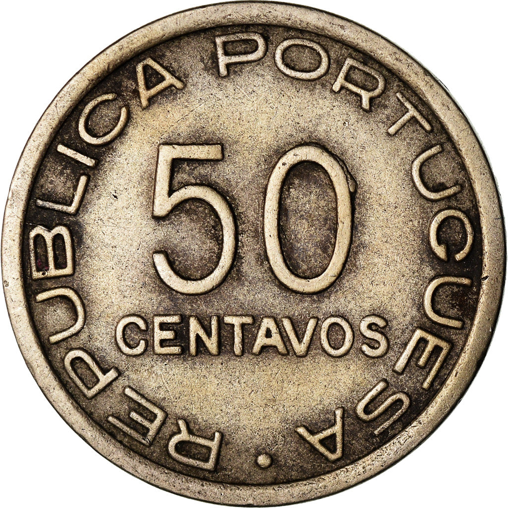 Coin, Mozambique, 50 Centavos, 1936, VF(30-35), Copper-nickel, KM:65