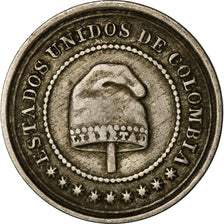 Moneda, Colombia, 2-1/2 Centavos, 1881, Scoville Mfg. Co., Waterbury, CT, USA
