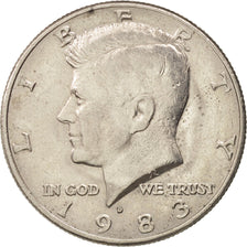 United States, Kennedy Half Dollar,1983, U.S. Mint, Denver,AU(55-58),KM 202b