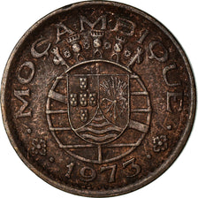 Moneda, Mozambique, 20 Centavos, 1973, MBC, Bronce, KM:88