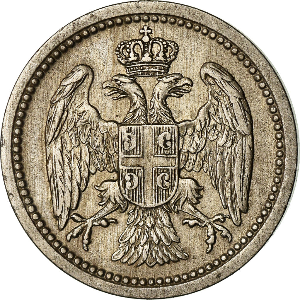 Coin, Serbia, Milan I, 10 Para, 1912, EF(40-45), Copper-nickel, KM:19