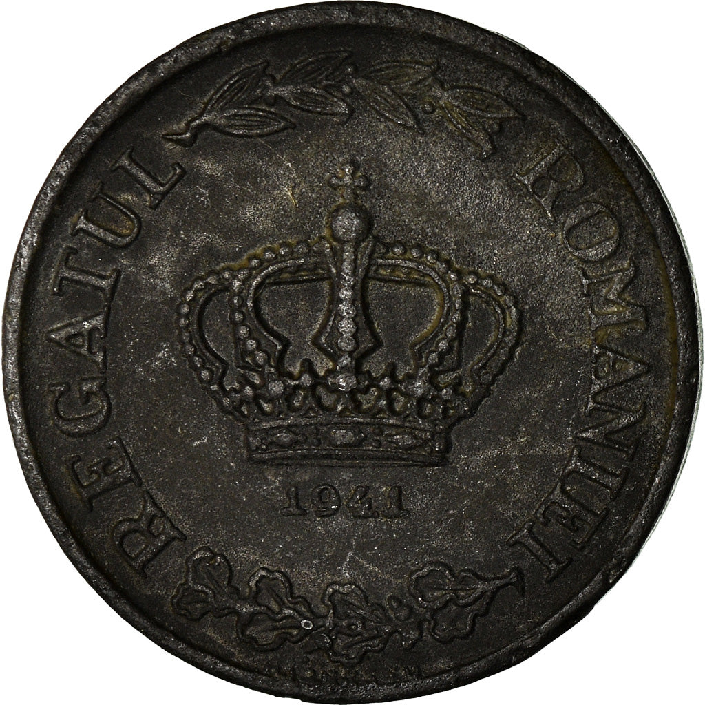 Münze, Rumänien, Mihai I, 2 Lei, 1941, SS, Zinc, KM:58