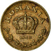 Coin, Romania, Carol II, Leu, 1940, EF(40-45), Nickel-brass, KM:56