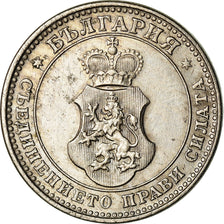 Moneta, Bulgaria, 10 Stotinki, 1913, BB+, Rame-nichel, KM:25