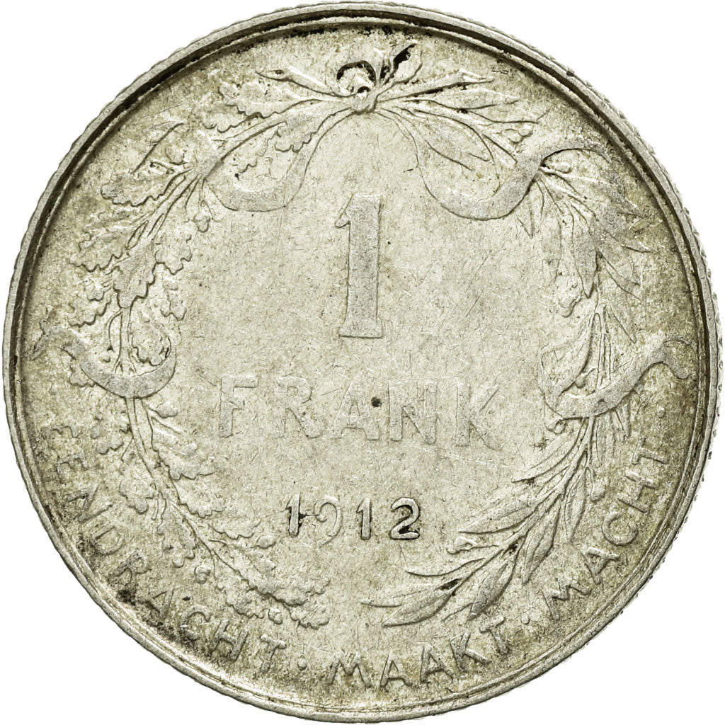 Coin, Belgium, Franc, 1912, VF(30-35), Silver, KM:73.1