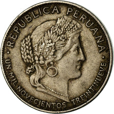 Coin, Peru, 5 Centavos, 1939, London, VF(30-35), Copper-nickel, KM:213.2