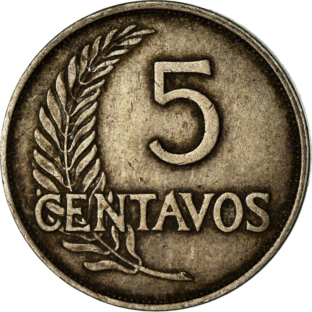 Coin, Peru, 5 Centavos, 1939, London, VF(30-35), Copper-nickel, KM:213.2