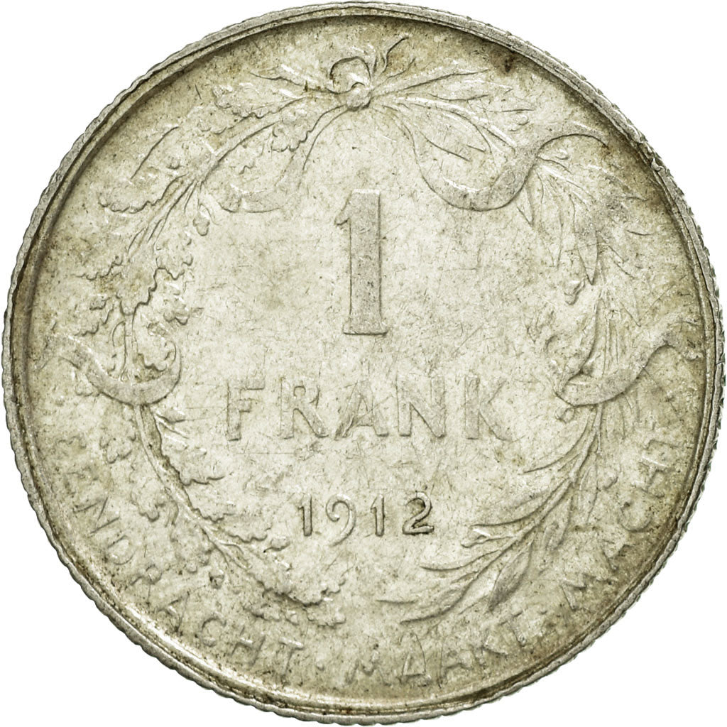 Coin, Belgium, Franc, 1912, VF(30-35), Silver, KM:73.1