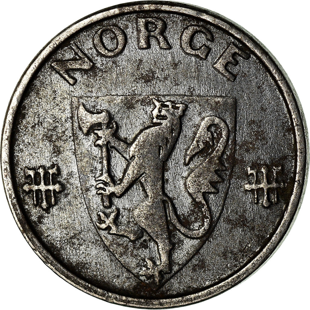 Coin, Norway, Haakon VII, Ore, 1942, VF(30-35), Iron, KM:387