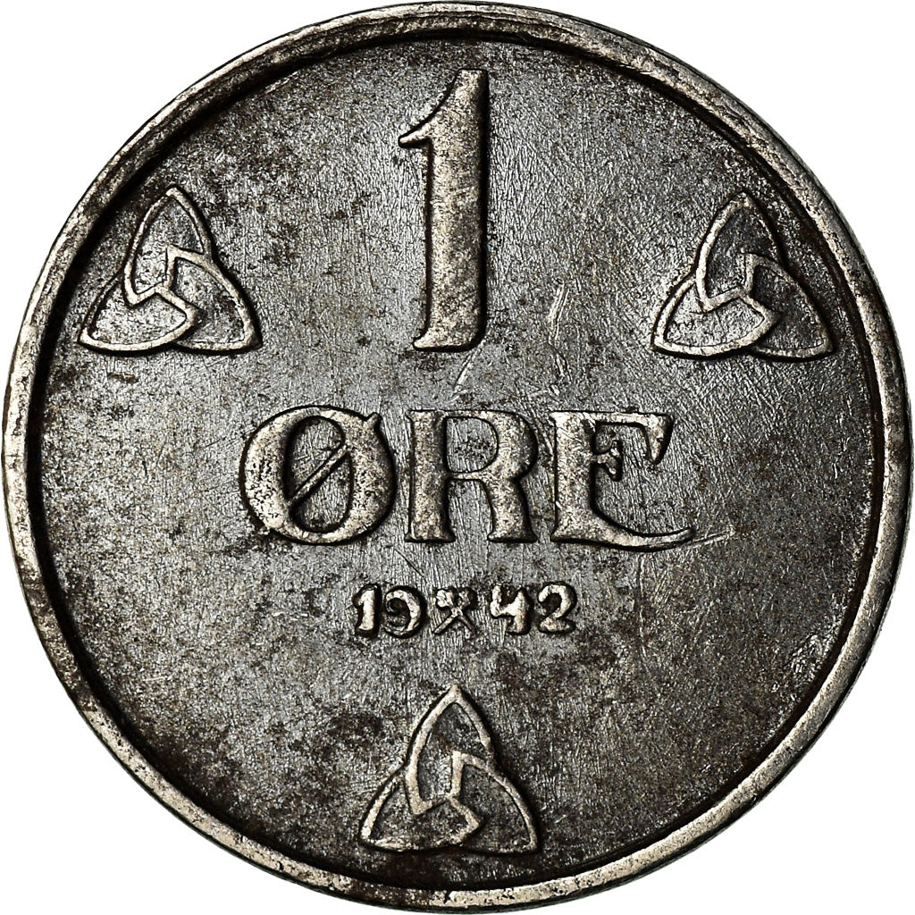 Coin, Norway, Haakon VII, Ore, 1942, VF(30-35), Iron, KM:387