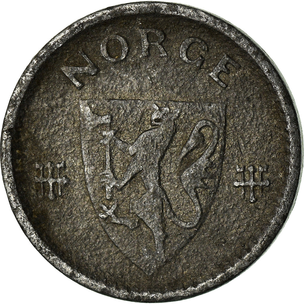 Coin, Norway, Haakon VII, Ore, 1942, VF(20-25), Iron, KM:387