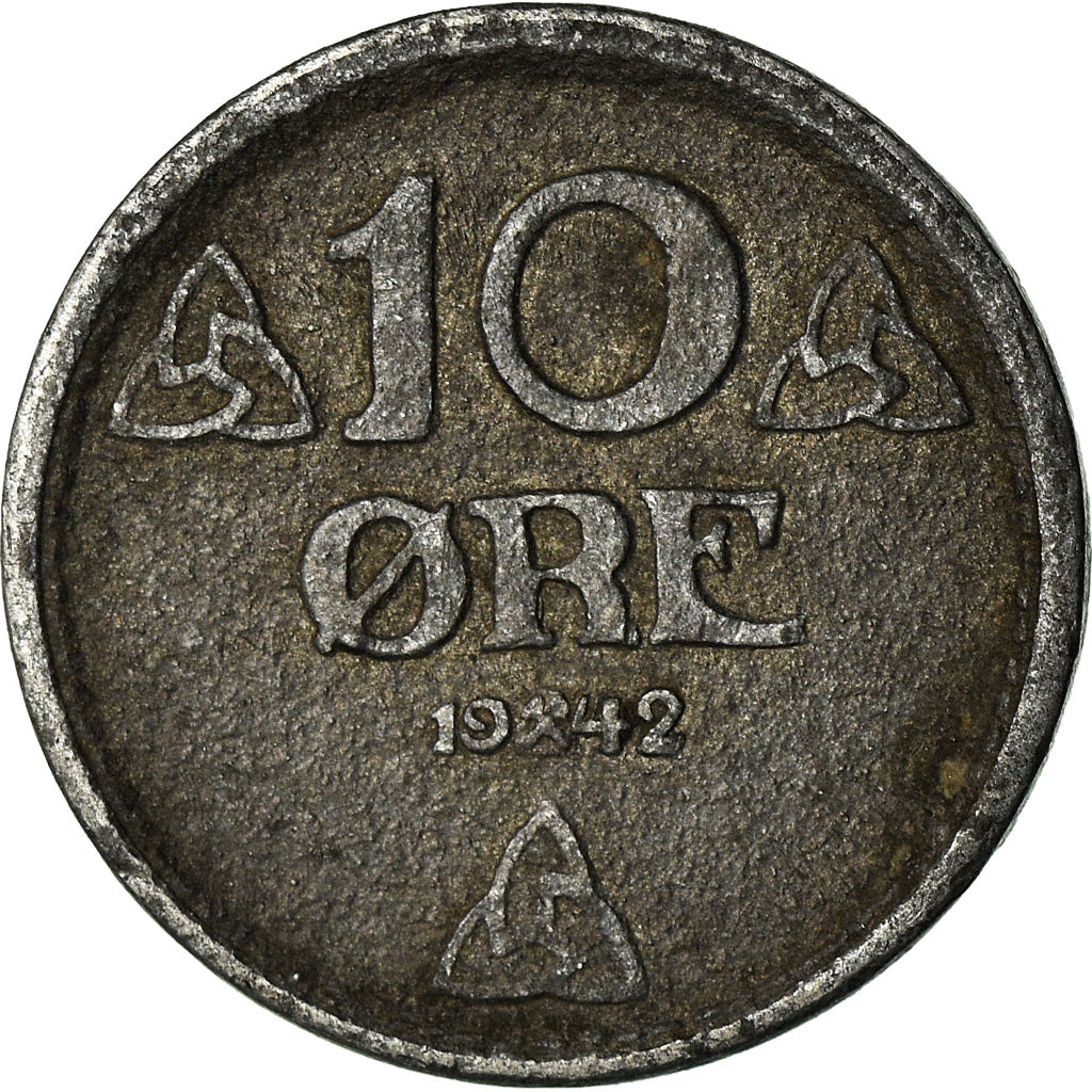 Coin, Norway, Haakon VII, Ore, 1942, VF(20-25), Iron, KM:387