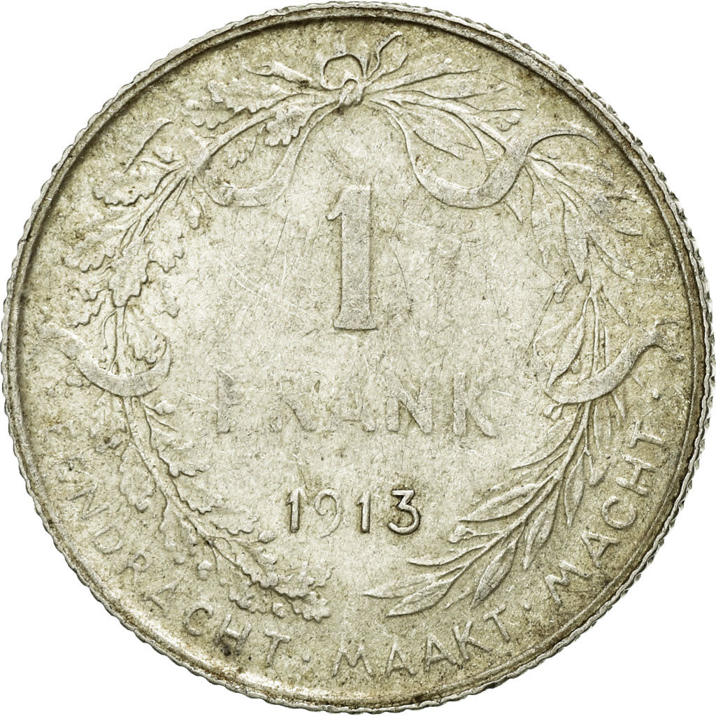 Coin, Belgium, Franc, 1913, VF(30-35), Silver, KM:73.1