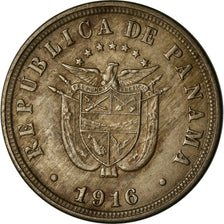 Coin, Panama, 2-1/2 Centesimos, 1916, EF(40-45), Copper-nickel, KM:7.2