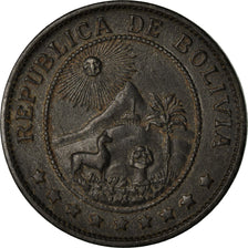 Coin, Bolivia, 20 Centavos, 1942, EF(40-45), Zinc, KM:183