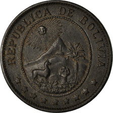 Monnaie, Bolivie, 20 Centavos, 1942, TTB, Zinc, KM:183