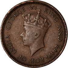Coin, Ceylon, George VI, 1/2 Cent, 1937, VF(30-35), Copper, KM:110