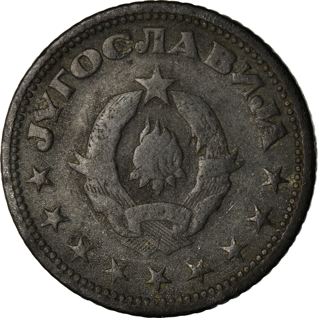 Coin, Yugoslavia, Dinar, 1945, EF(40-45), Zinc, KM:26