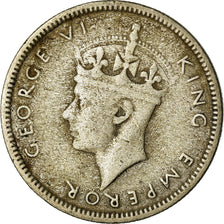 Coin, Seychelles, 25 Cents, 1944, British Royal Mint, VF(30-35), Silver, KM:2
