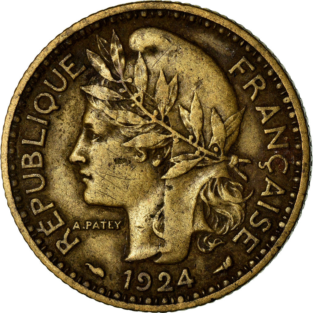 Coin, Cameroon, Franc, 1924, Paris, VF(30-35), Aluminum-Bronze, KM:2