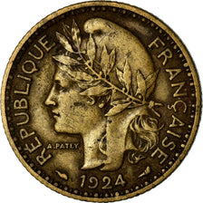 Coin, Cameroon, Franc, 1924, Paris, VF(30-35), Aluminum-Bronze, KM:2