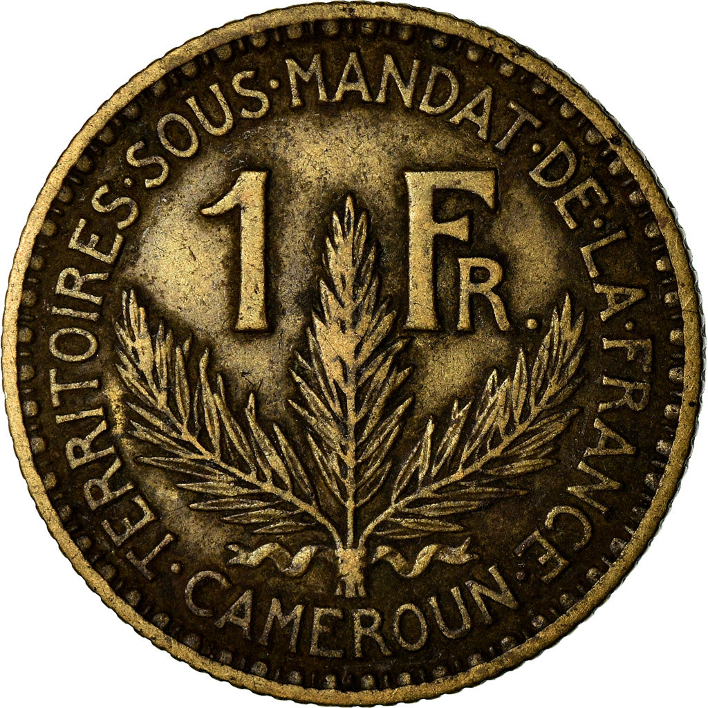 Coin, Cameroon, Franc, 1924, Paris, VF(30-35), Aluminum-Bronze, KM:2