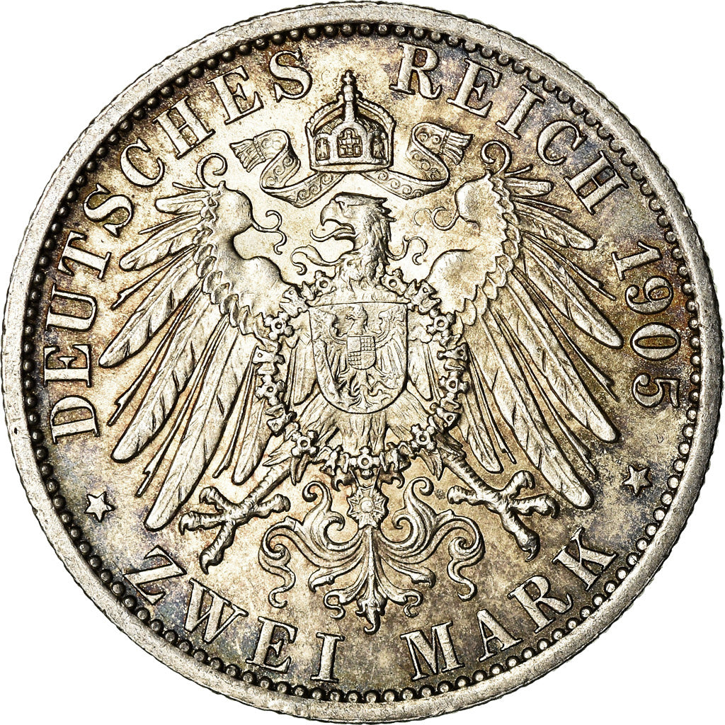 Monnaie, Etats allemands, PRUSSIA, Wilhelm II, 2 Mark, 1905, Berlin, SUP