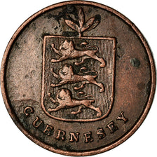 Moneta, Guernsey, Double, 1830, Heaton, BB, Rame, KM:1