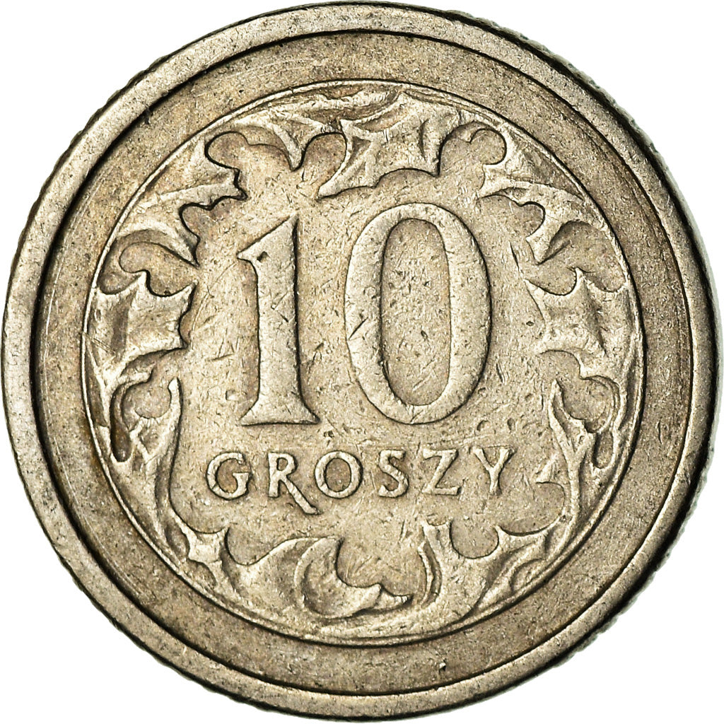 Moneta, Polonia, 10 Groszy, 1991, Warsaw, MB+, Rame-nichel, KM:279