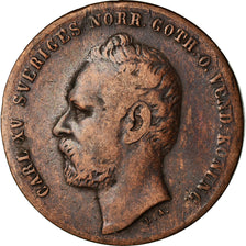 Coin, Sweden, Carl XV Adolf, 2 Öre, 1861, VF(30-35), Bronze, KM:706